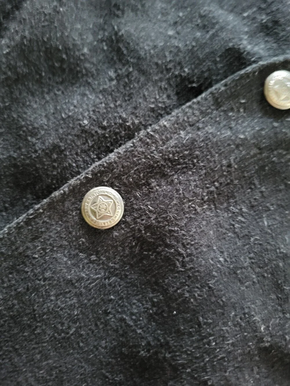 Vintage Men's Black 100% Genuine Leather Vest Suede Biker Vest Paragraff Large